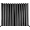 VEVOR Room Divider, 8 ft x 10 ft (96×120inch)Portable Panel Room Divider with Wheels Curtain Divider Stand, Room Divider Privacy Screen for Office