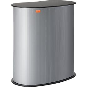 VEVOR Portable Tradeshow Podium Table, 35.43" x 19.29" x 37.01", Display Exhibition Counter Stand Booth Fair with Wall