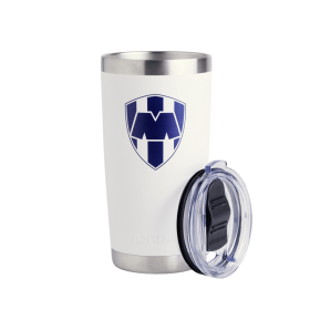 Tumbler 20oz White Rayados