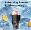PSIDZ003+ Portable Ice Maker, Smart Car Cooling and Heating Device, Digital Display for Car Cold and Hot Cups-Cooling-3, Heating +75