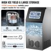 VEVOR 110V Commercial Ice Maker 120LBS/24H with 22LBs Storage Ice Maker Machine Stainless Steel Portable Automatic Ice Machine with Scoop and Connecti