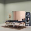 Soozier Full-Size Folding Table Tennis Table, Includes Paddles and Balls, Charcoal Gray|