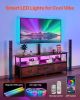 VEVOR 52" TV Stand with Mount for up to 75 in TVs, Entertainment Center with Power Outlet & LED Lights
