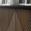 Woody IV - TV Stand 4D black / catania oak