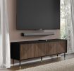 Woody IV - TV Stand 4D black / catania oak