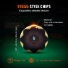 VEVOR Poker Chip Set, 500-Piece Poker Set, Complete Poker Playing Game Set with Carrying Case, Heavyweight 14 Gram Casino Clay Chips, Cards