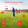 Backyard Golf Game 3 Hole Portable Outdoor Bucket Golf Game for Kids and Adults