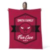 NBA Chicago Bulls Dominion Personalized Silk Touch Throw Blanket 50X60 Inches