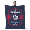 NBA Los Angeles Clippers Dominion Personalized Silk Touch Throw Blanket 50X60 Inches