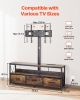 VEVOR 52" TV Stand with Mount for up to 75 in TVs, Entertainment Center with Power Outlet & LED Lights