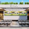 SYLVOX 65 inch Outdoor TV, 1000nits 4K UHD Weatherproof TV for Business, 2-Yr Warranty, 24/7 Operation, IP66 Waterproof Commercial TV HDMI, USB, RS232