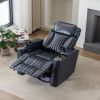 270° Power Swivel Recliner,Home Theater Seating With Hidden Arm Storage and LED Light Strip,Cup Holder,360° Swivel Tray Table,and Cell Phone Holder
