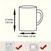 1pc Beer Lovers Ceramic Mug – 11oz White Coffee Cup with Fun Beer Bubble Design, Perfect Gift for Birthdays, Holidays