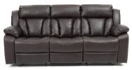 Glory Furniture Daria G686-RS Reclining Sofa , DARK BROWN