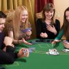 Soozier Foldable Poker Table Blackjack Texas Holdem Poker Game Table with Chips Tray & Cup Holders, 47" Octagon, Green