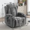 Power Lift Recliner Chair Recliners for Elderly with Heat and Massage Recliner Chair for Living Room with Infinite Position and Side Pocket