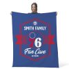 NBA Philadelphia 76ers Dominion Personalized Silk Touch Throw Blanket 50X60 Inches