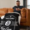 NBA Brooklyn Nets Dominion Personalized Silk Touch Sherpa Throw Blanket 50X60 Inches