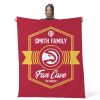 NBA Atlanta Hawks Dominion Personalized Silk Touch Throw Blanket 50X60 Inches