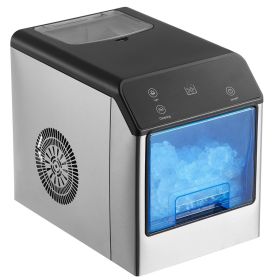 Countertop Nugget Ice Maker 33Lbs/24H Self-Cleaning with Scoop Home Office Bar (Default: Default)