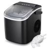 Ice Makers Countertop;  Protable Ice Maker Machine with Handel;  Self-Cleaning Ice Maker;  26Lbs/24H;  9 Ice Cubes Ready in 8 Mins;  for Home/Office/K
