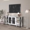 TV Stands for Living Room, Industrial TV Stand for Bedroom Furniture, Farmhouse TV Stand 80 Inch Television Stand
