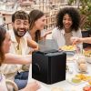 Portable Countertop Ice Maker with Ice Scoop, 9 Bullet Ice in 6 Mins, 24.5lbs/24H, Self-Cleaning, Handle, for Outdoor Cooking, BBQ, Camping