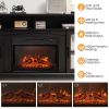 Fireplace TV Stand for TVs Up to 65 Inch with Side Cabinets and Remote Control