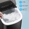 Ice Makers Countertop;  Protable Ice Maker Machine with Handel;  Self-Cleaning Ice Maker;  26Lbs/24H;  9 Ice Cubes Ready in 8 Mins;  for Home/Office/K